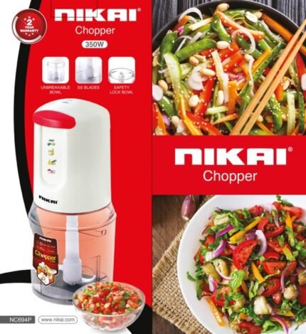 قطاعة خضراوات نيكاي 0.5 لتر - 350 وات - أبيض