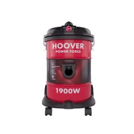 مكنسة برميل هوفر 18 لتر 1900 وات - أحمر