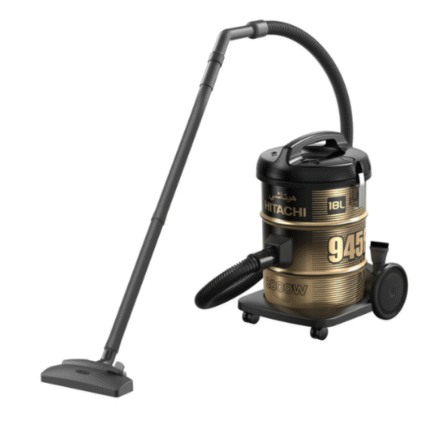 مكنسة برميل هيتاشي 21 لتر 2200 وات - تيتانيوم ذهبي