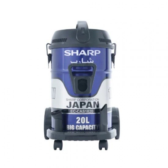 مكنسة برميل شارب 20 لتر 1800 وات - أزرق مكنسة برميل شارب 20 لتر 1800 وات - أزرق