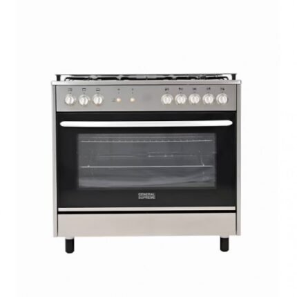فرن غاز ايطالي جنرال سوبريم 60*90 سم 5 شعلة - ستيل