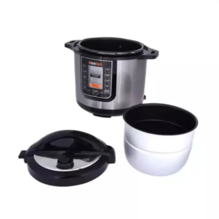 قدر ضغط كهربائي 6 لتر كولين – 1000 واط – أسود/فضي