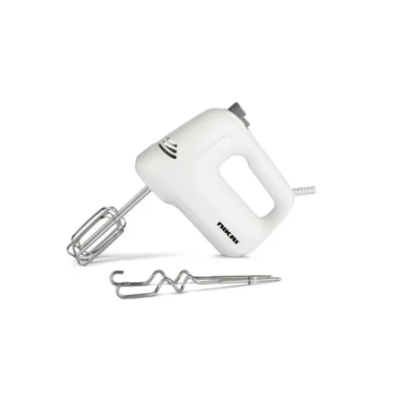 خلاط نيكاي يدوي 300 وات - 6 سرعات - أبيض