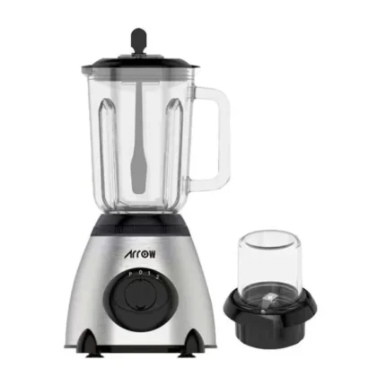 خلاط كهرباء ارو زجاجي 1.5 لتر 400 وات – ستيل