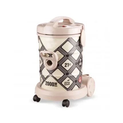 مكنسة كهربائية كيون برميل 21 لتر 2000 وات - بيج