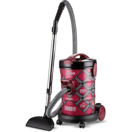 مكنسة برميل تركى كيون 25 لتر 2000 وات - أحمر