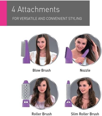 مصفف شعر باناسونيك 650 وات – 4 ملحقات – أرجواني