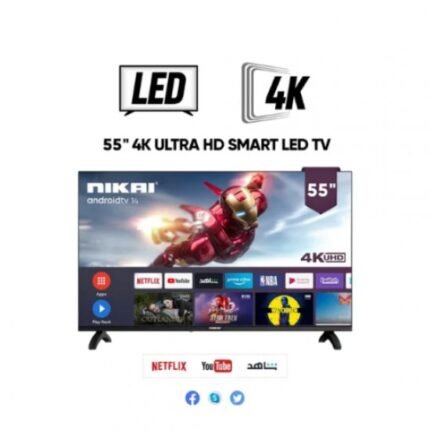 شاشة سمارت 55 بوصة نيكاي LED - 4K UHD - Android