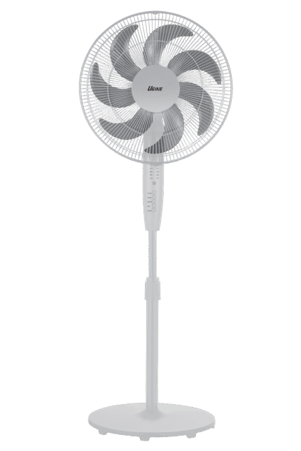 مروحة ستاند يوجين 35 وات - 12 سرعة - أبيض