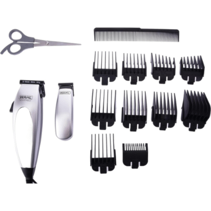 ماكينة حلاقة واهل للرجال مع 18 قطعة - سيلفر