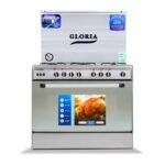 فرن غاز جلوريا 60*90 سم - 5 شغلات - ستيل