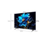 شاشة 55 بوصة تي سي ال سمارت QLED 4K UHD - Google tv