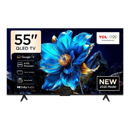 شاشة 55 بوصة تي سي ال سمارت QLED 4K UHD - Google tv