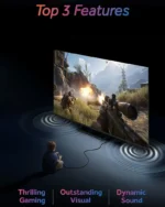 شاشة هاير QLED مقاس 55 بوصة 4K UHD، تلفزيون جوجل، 120 هرتز